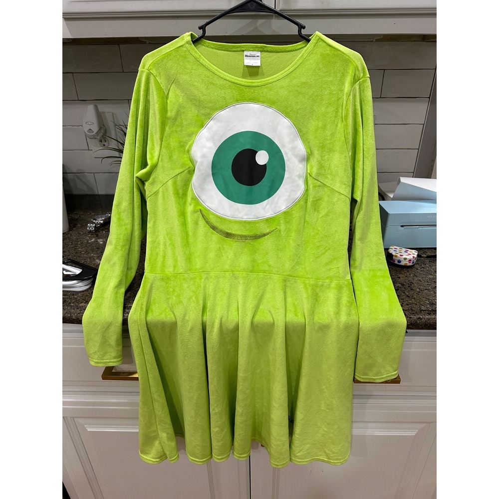 Green Eye Graphic Dress